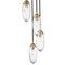 Z-Lite Arden Chandelier, 5-Light, 12 In.W x 12 In.H, Rubbed Brass/Clear 651P-5R-RB - alternate 5